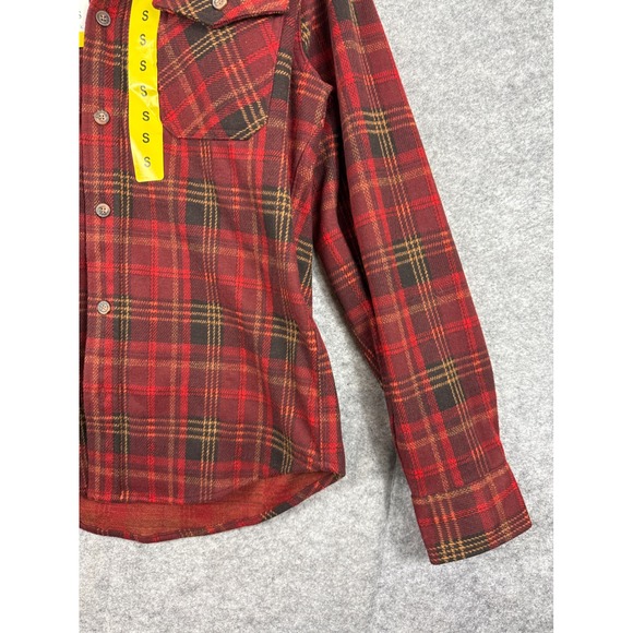 Jachs New York Mens Red Plaid Flannel Shirt Long Sleeve Button Down Small NEW - Picture 6 of 12